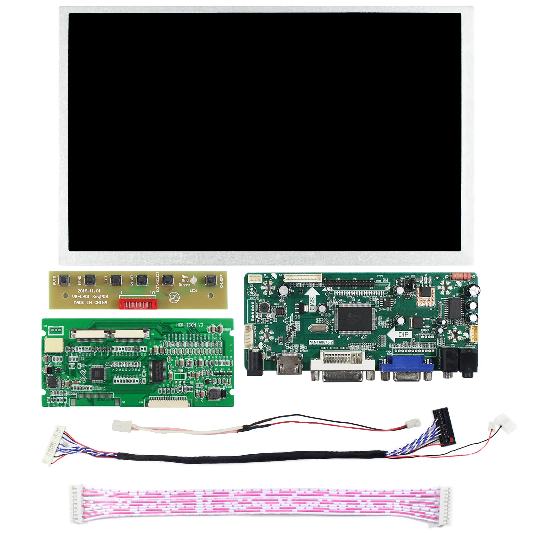 Vsdisplay 10.1inch A101VW01.V3 800X480 LCD Screen With LCD Controller Board Kits