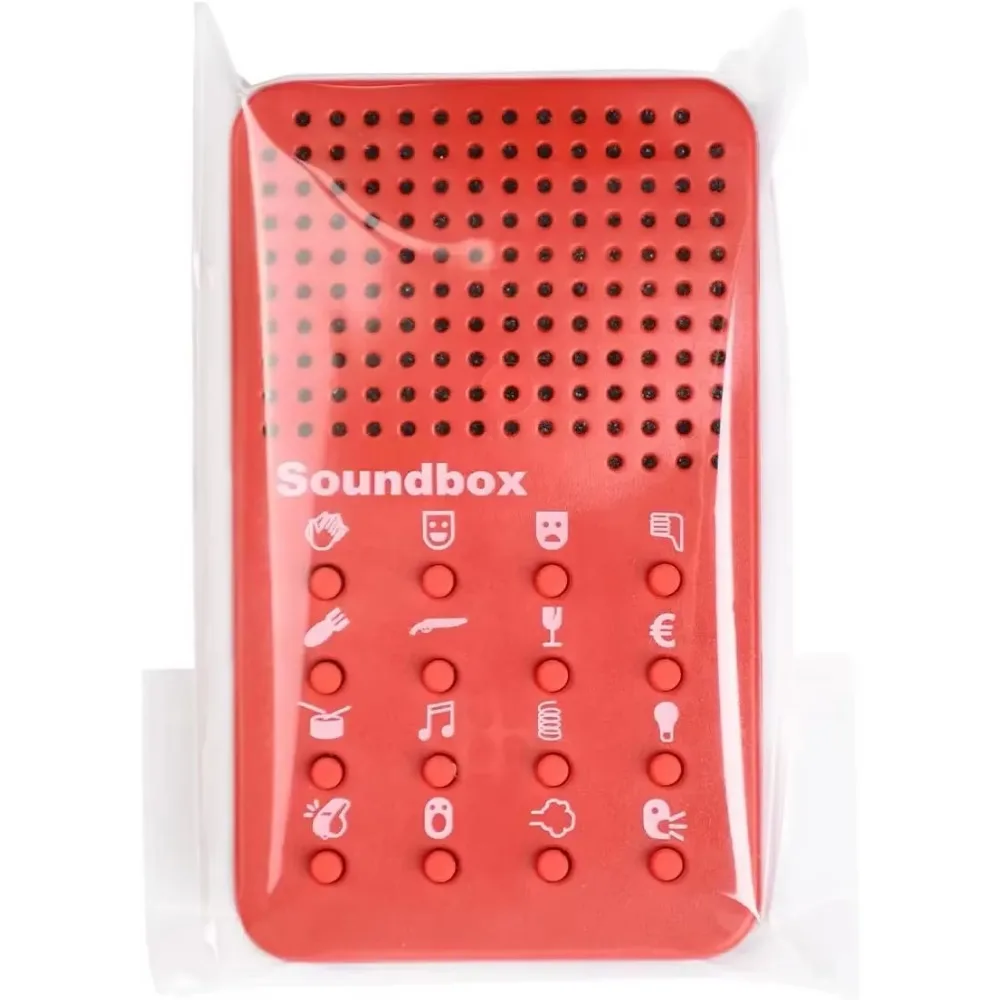 Speaker with 16 Sound Effects, Electronic Speaker, Prank Gifts for Kids and Adults, Prank Fart Noise Fun Red Game Machine