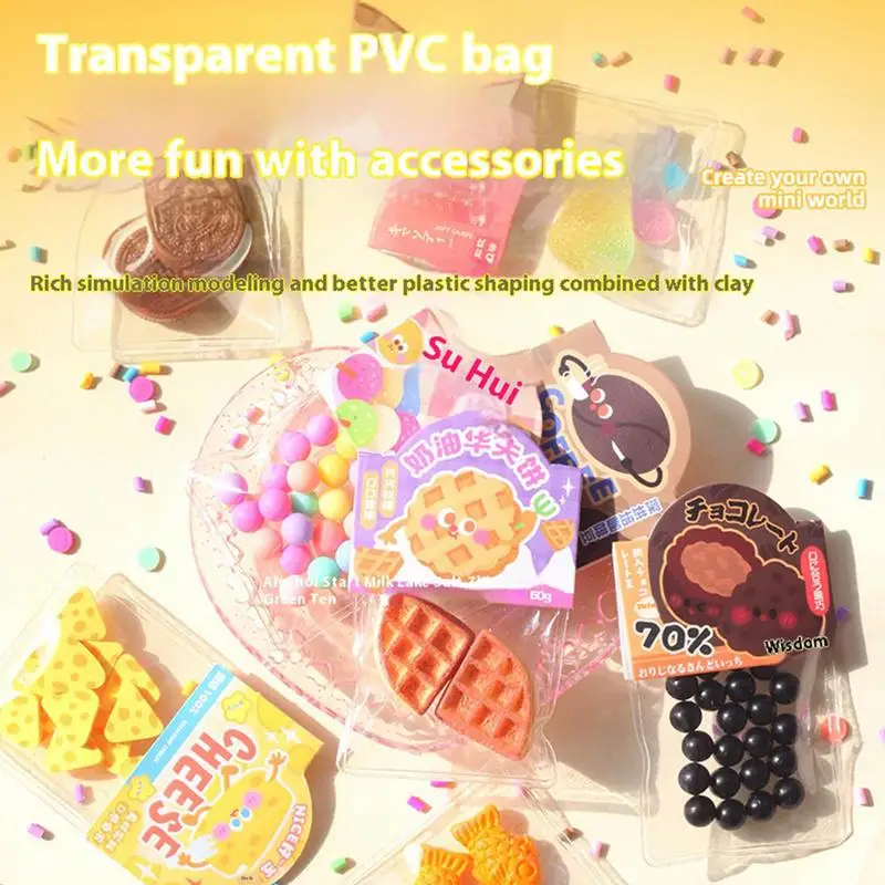 Pretend Play Food Toys Doll House Accessories For Girl Mini Cute Drinks & Food Pretend Play Kitchen Toy Sweets & Desserts