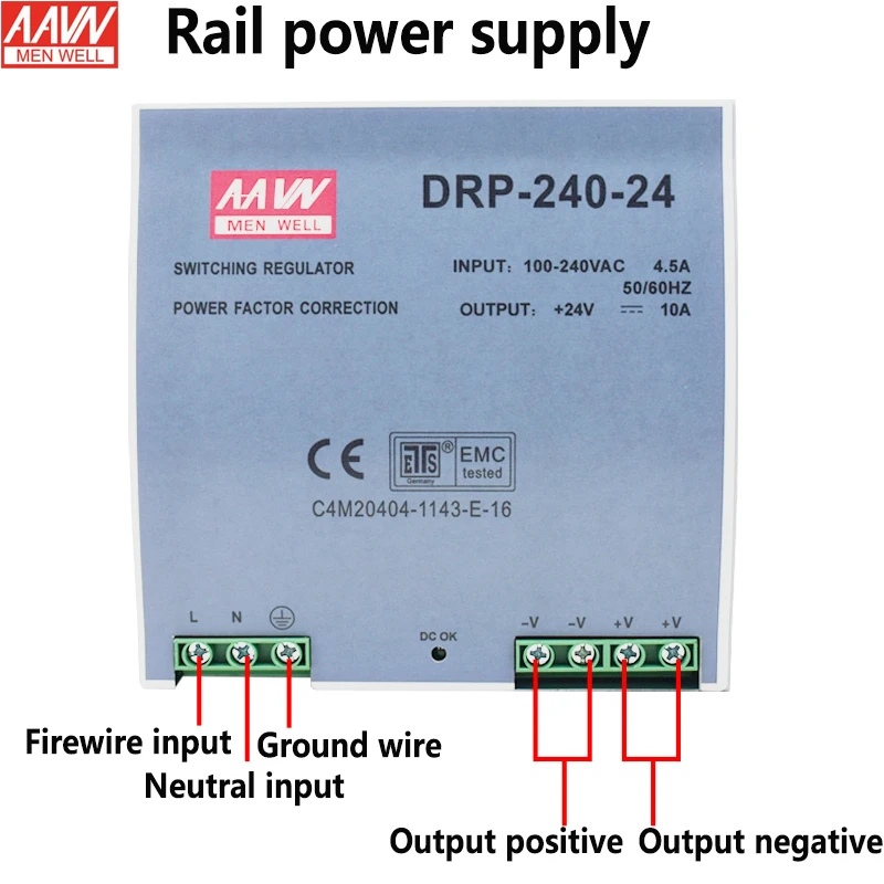 Rail Switching Power Supply Single Output Transformer 12V24V48V36V1.25A3A5A10A7.5A