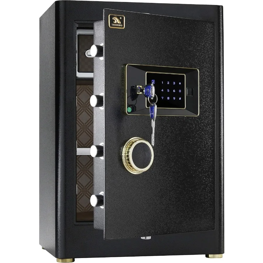 

Large Safe Box 2.05 Cubic Feet Home Safe with Touch Screen Keypad Built-in Lock Box Digital Safes for Home Office