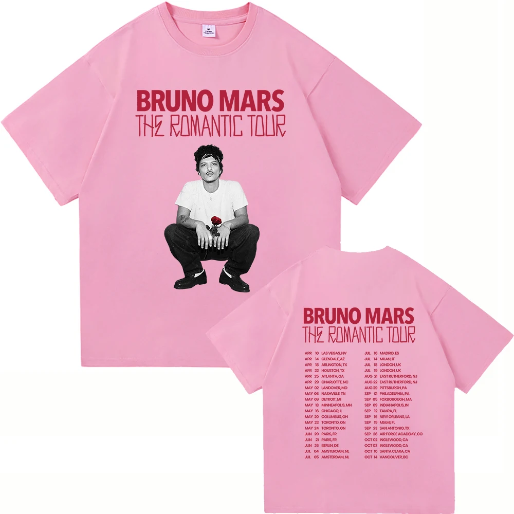 The Romantic Album T Shirt Bruno Mars The Romantic Tour 2026 Men