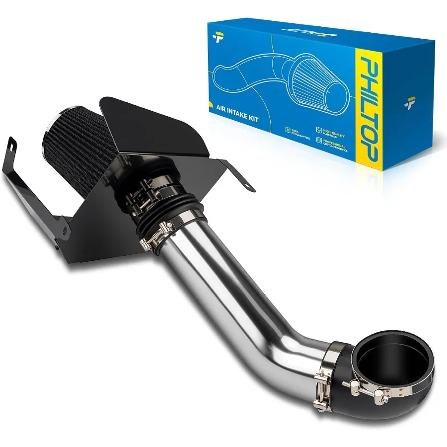 

Комплект впуска холодного воздуха, совместимый с Cadillac Escalade 6.2L V8 2007-2008 гг., комплекты систем фильтров DRSS-5147, полированный алюминий