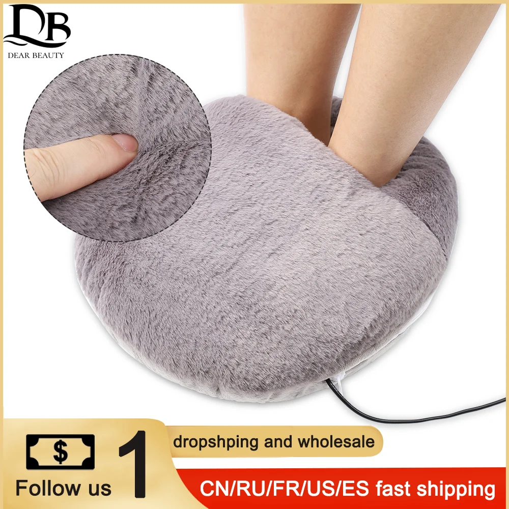 Foot Warmer Electric USB  Charging Foot Warming Shoes Foot Warming Artifact Winter Foot Warming Device Household