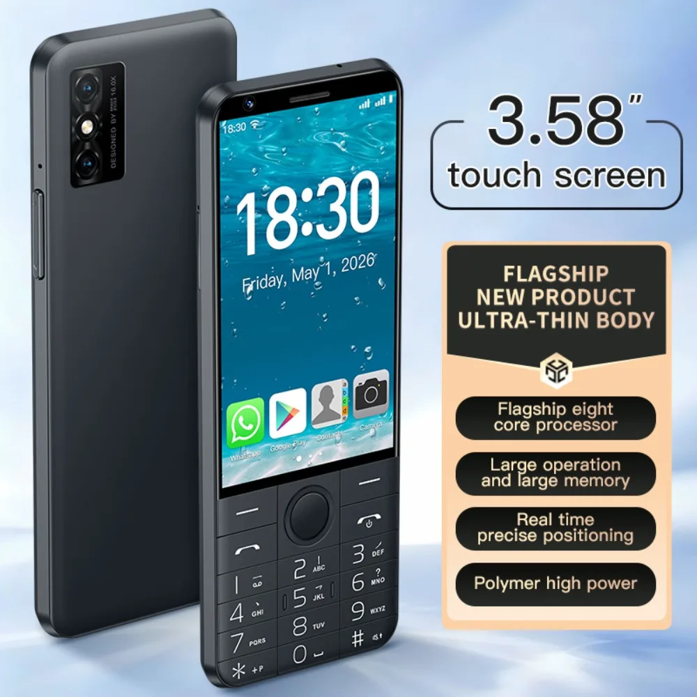 Doov F27 4G Touch Screen Smartphone Android 14 4GB RAM+64GB ROM 3.58inch 2120mAh BT 16MP Camera Mobile Phone Whatsapp Cellphone