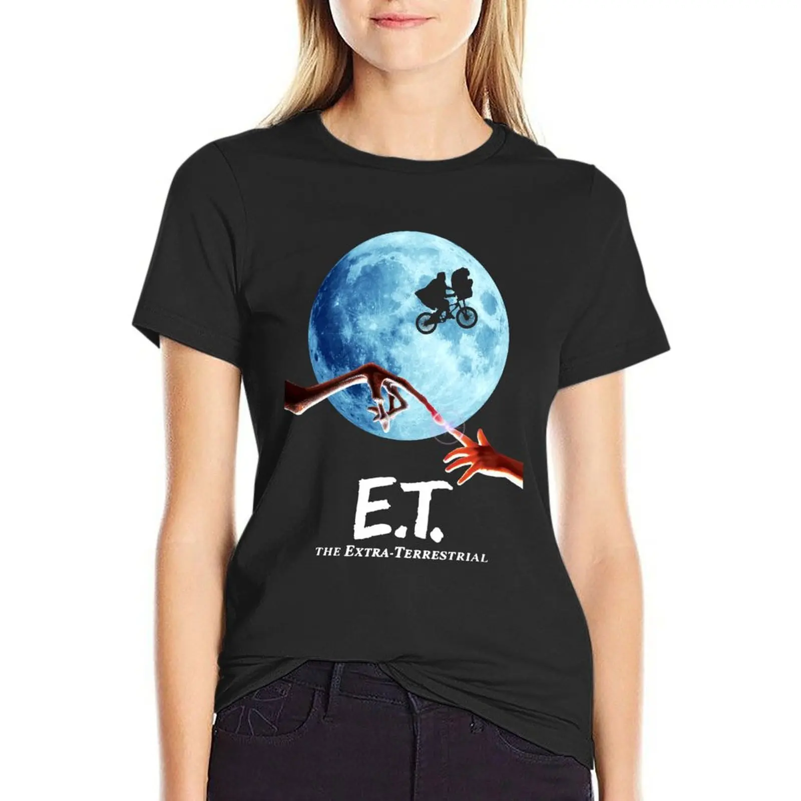 The-Extra-terrestrial-film-font T-Shirt funny quick drying shirts graphic tees Blouse t-shirt dress for Women plus size