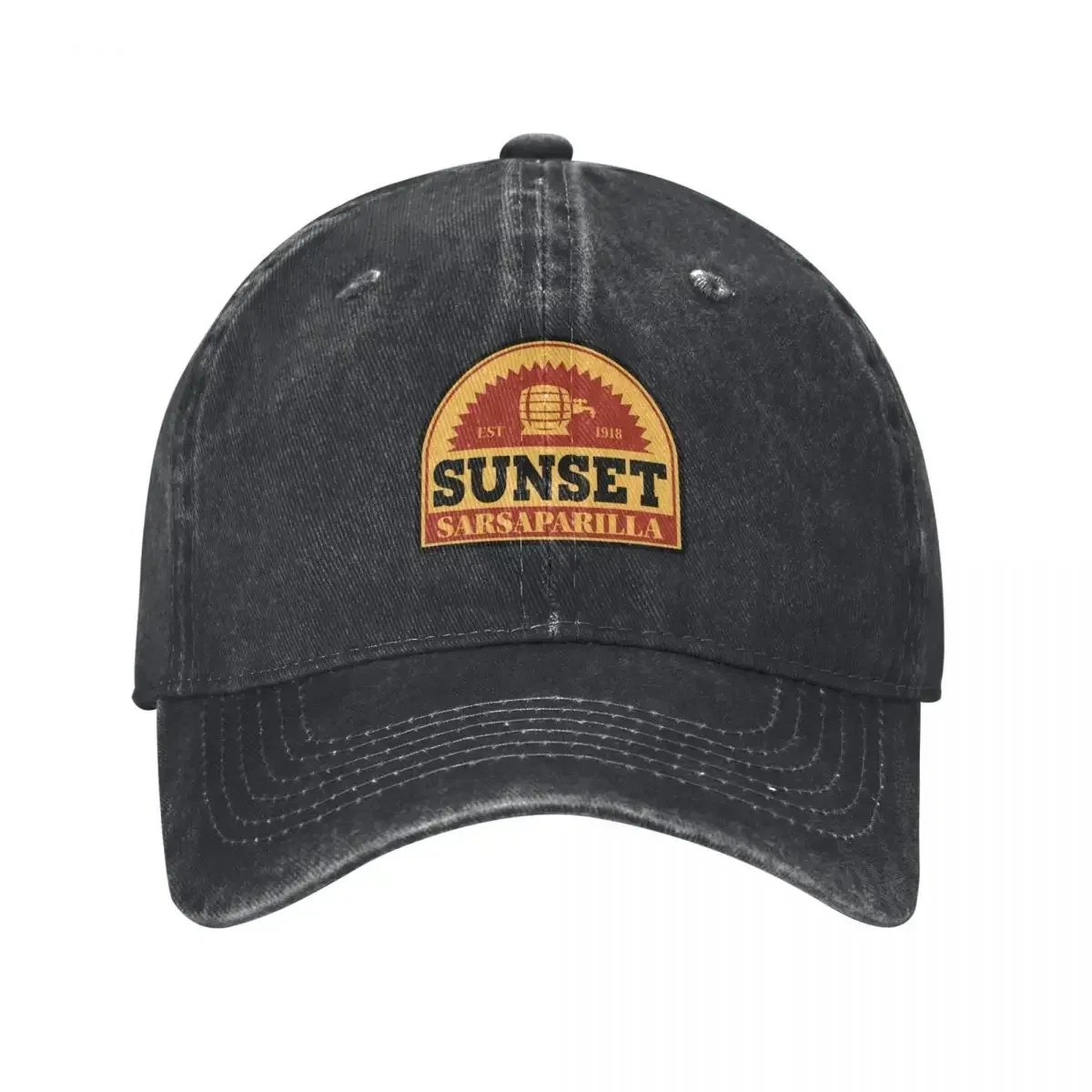 Sunset Sarsaparilla - sunset sarsaparilla Stroked Symbol - sunset sarsaparilla label printout Baseball Cap