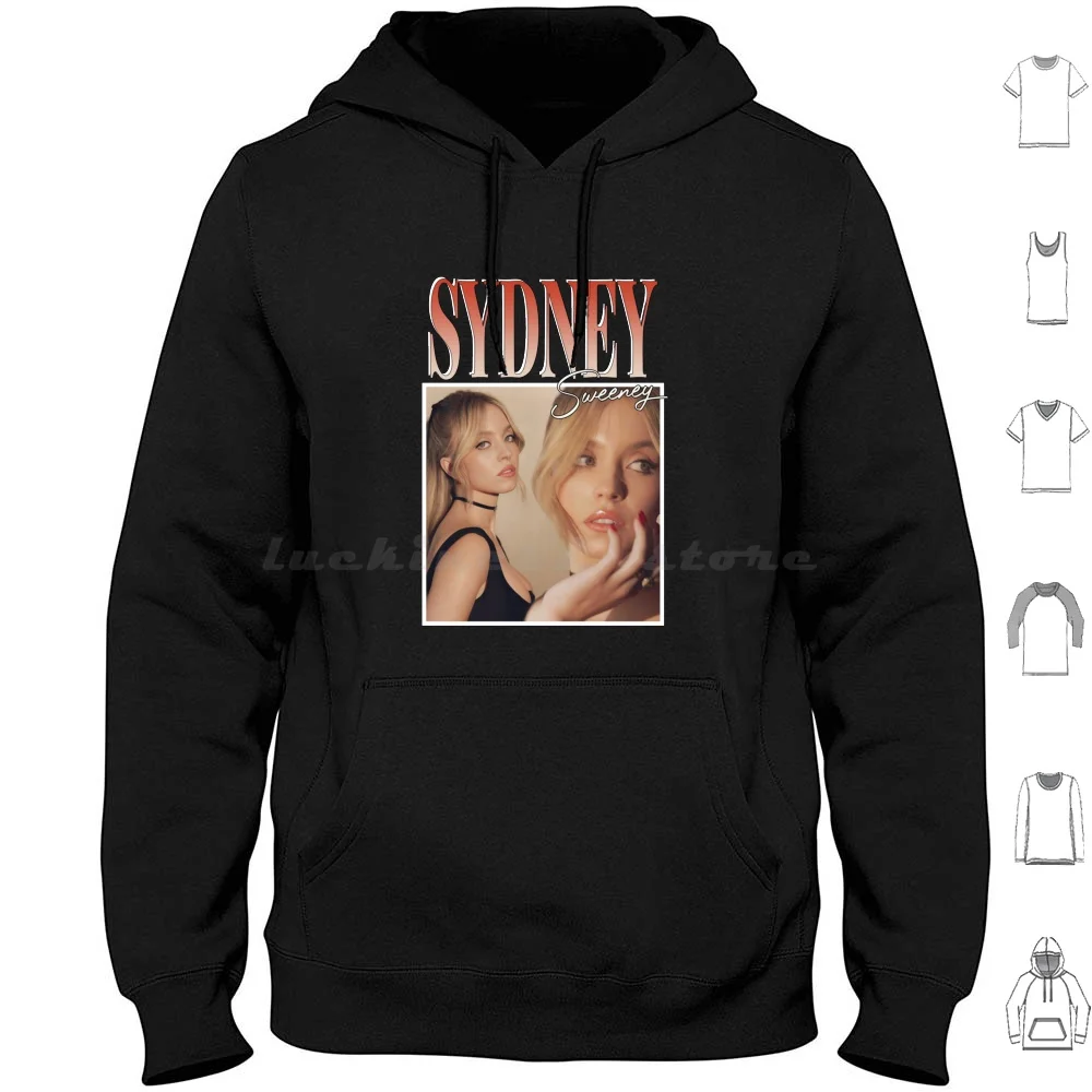 Sydney Sweeney Hoodies Long Sleeve Euphoria Sydney Sweeney Zendaya Hunter Schafer Hbo Rue Jules Alexa Demie Jacob Elordi