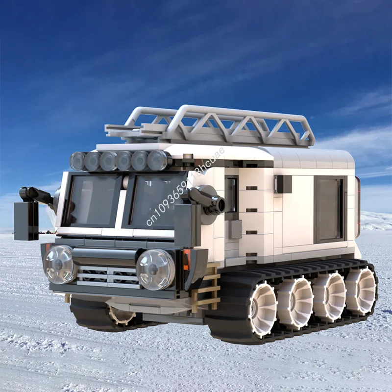 390 Stück MOC Skua Frigid Terrain Kettenfahrzeug FTTV Nan Modell Bausteine Handwerk Spielzeug Idee Kinder Architektur Weihnachtsgeschenke