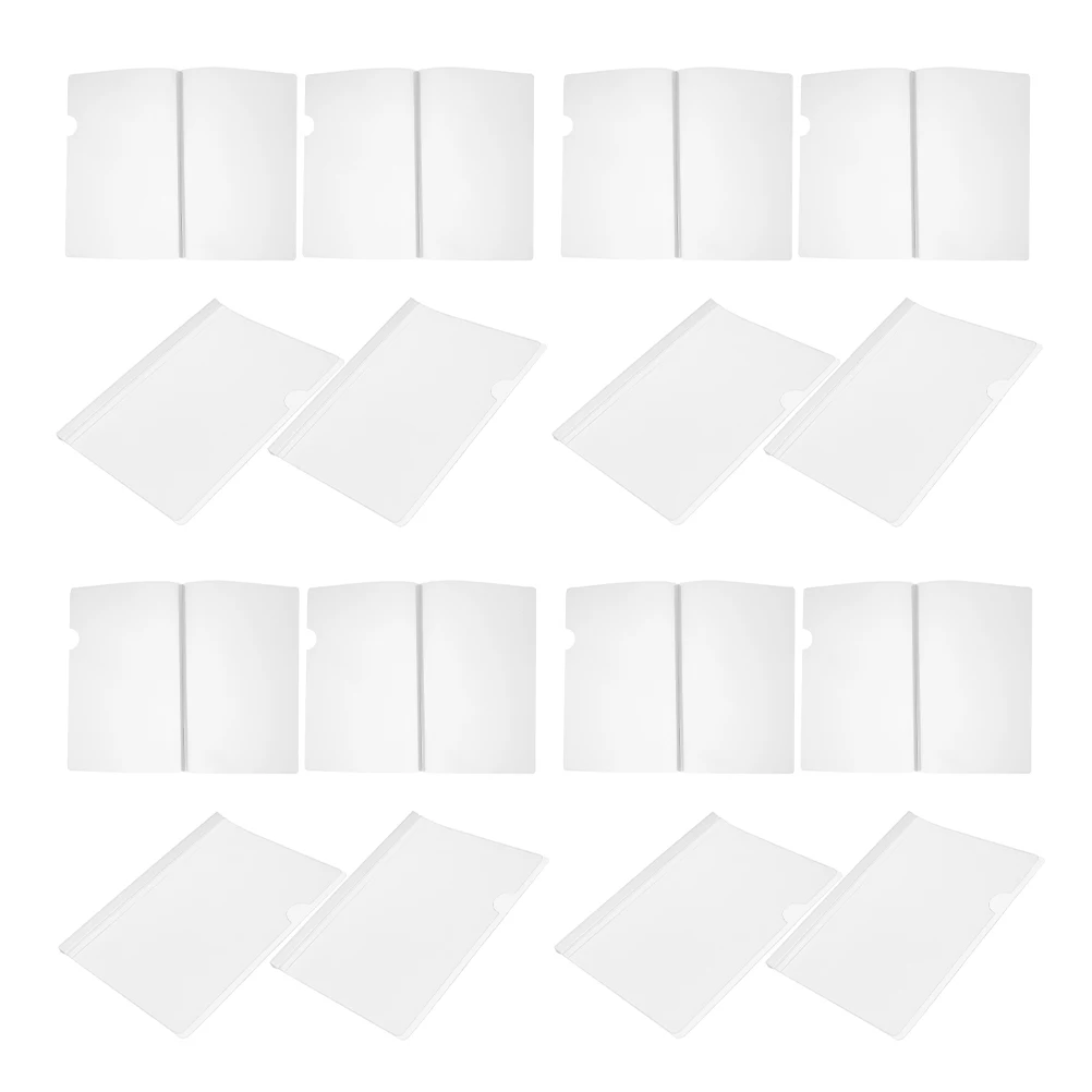 

20 Pcs Slide Binder Bookbinding Clips Pull Rod Clamps Plastic Document ganizer Strong Hold Binding Bars for Report Covers