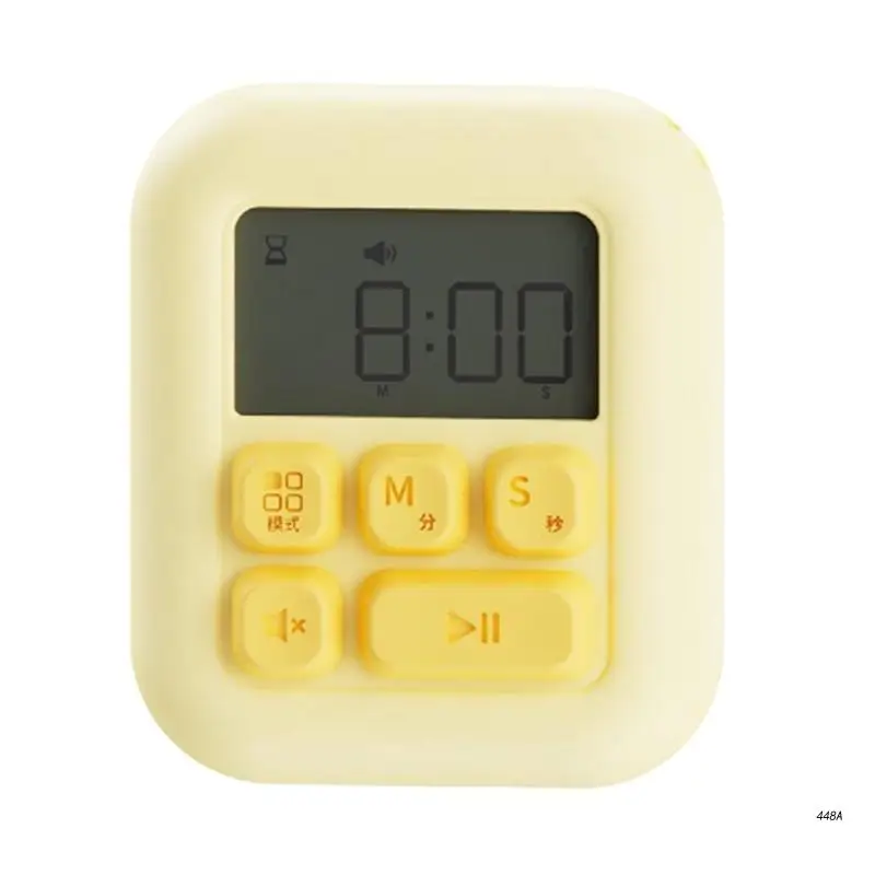 Cooking Timer Clock Stopwatch Magnetic Digital Alarm Clock Kitchen Baking Countdown Reminder with Time Display Timer