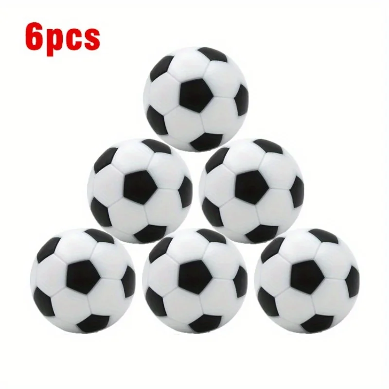 6 piezas de mini balones de fútbol de mesa oficiales de 32 mm - ABS duradero y con un diseño perfecto, ideales para uso en interiores/exteriores, regalo de Navidad, perfectos para T