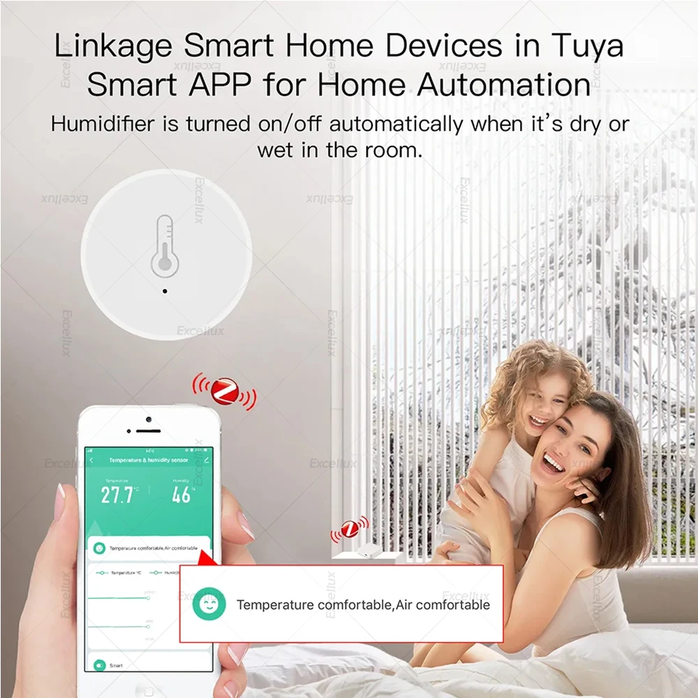 Tuya Smart Zigbee Temperature And Humidity Sensor Indoor Thermometer Monitor Works With Alexa Google Assistant Home Automation