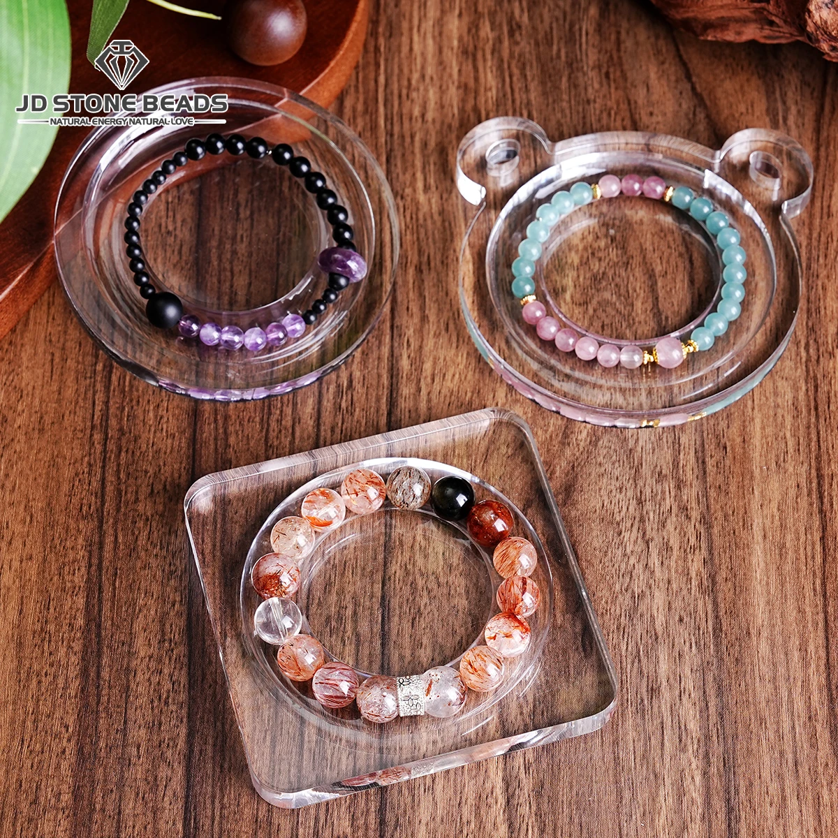 1 Pc Acrylic Beading Design Board Suitable Bracelet Display Stand For Jewelry Making Necklaces Crafts Tray Practical Display