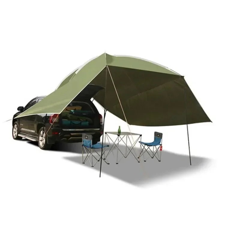 Large Portable Sunshade Shelter 210T Polyester Tent Car Awning Roof Top Tent Sun Shelter Tarp for Parks and Outdoor