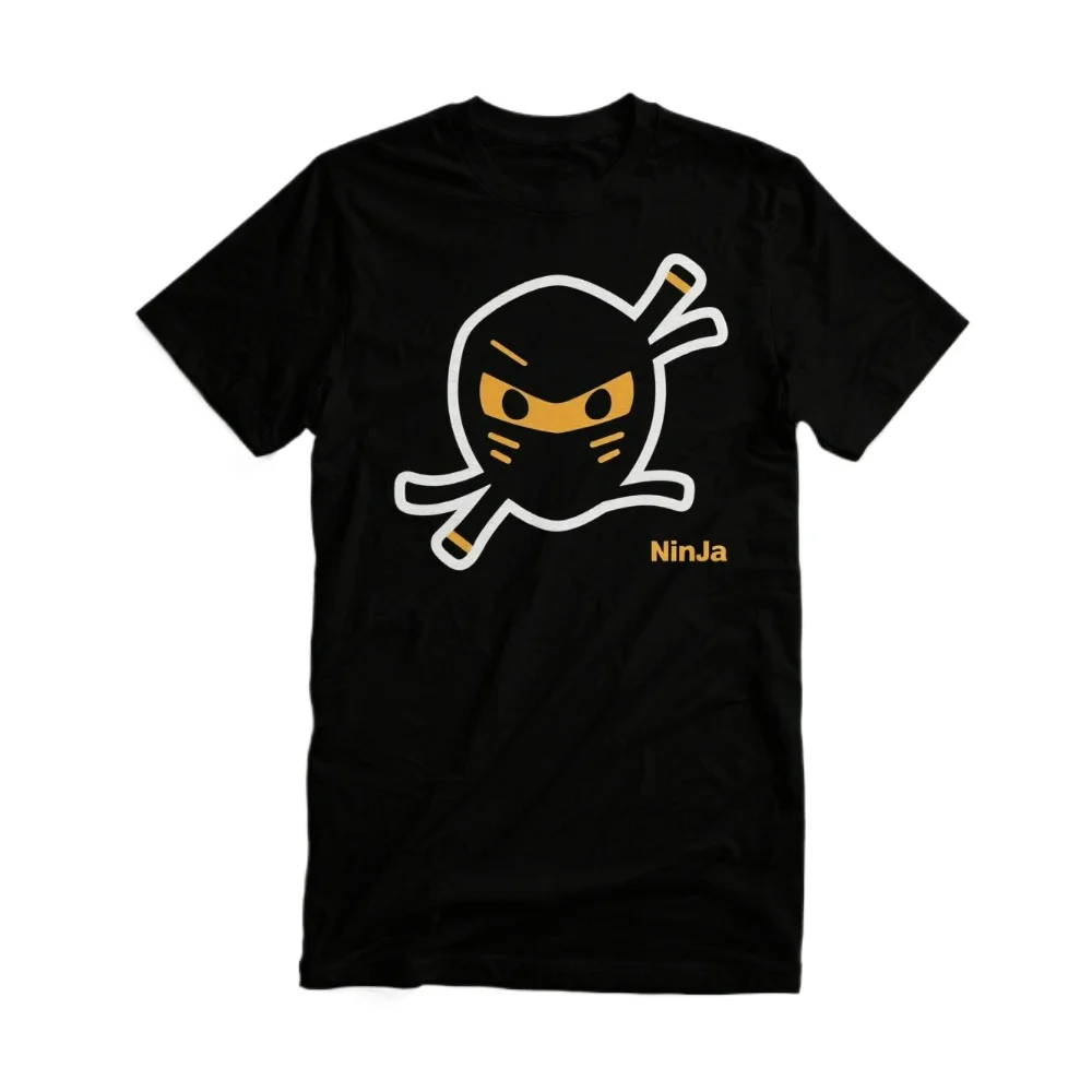 Hot Sale Ninja Warrior Logo Printed T-Shirt 100% Cotton O-Neck Short Sleeve Summer Casual Mens T-shirt Streetwear