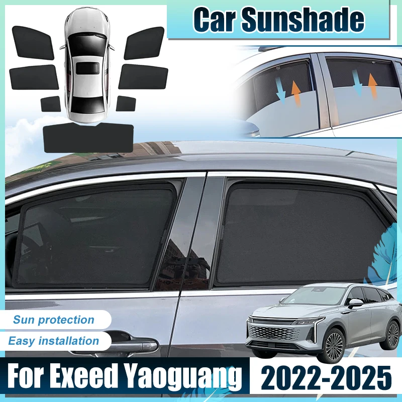 

For Exeed Yaoguang Accessories RX Omoda 9 C9 2022 2023 2024 2025 Car Window SunShades Cover Anti UV Visors Heat light Shield Net