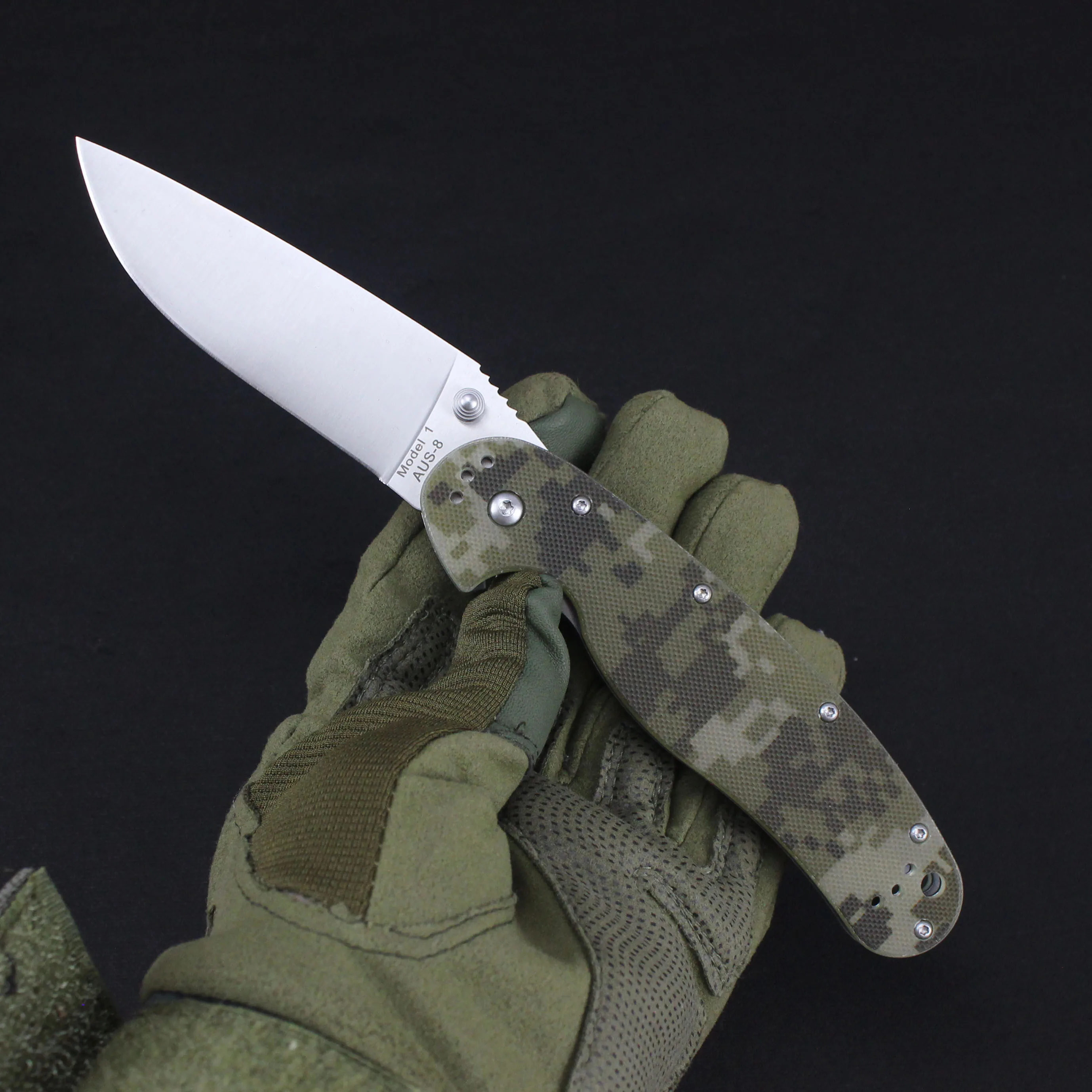 Outdoor Camping Folding Pocket Knife Tool Stainless steel Blade G10 Handle Military Tactical EDC Tools Knives