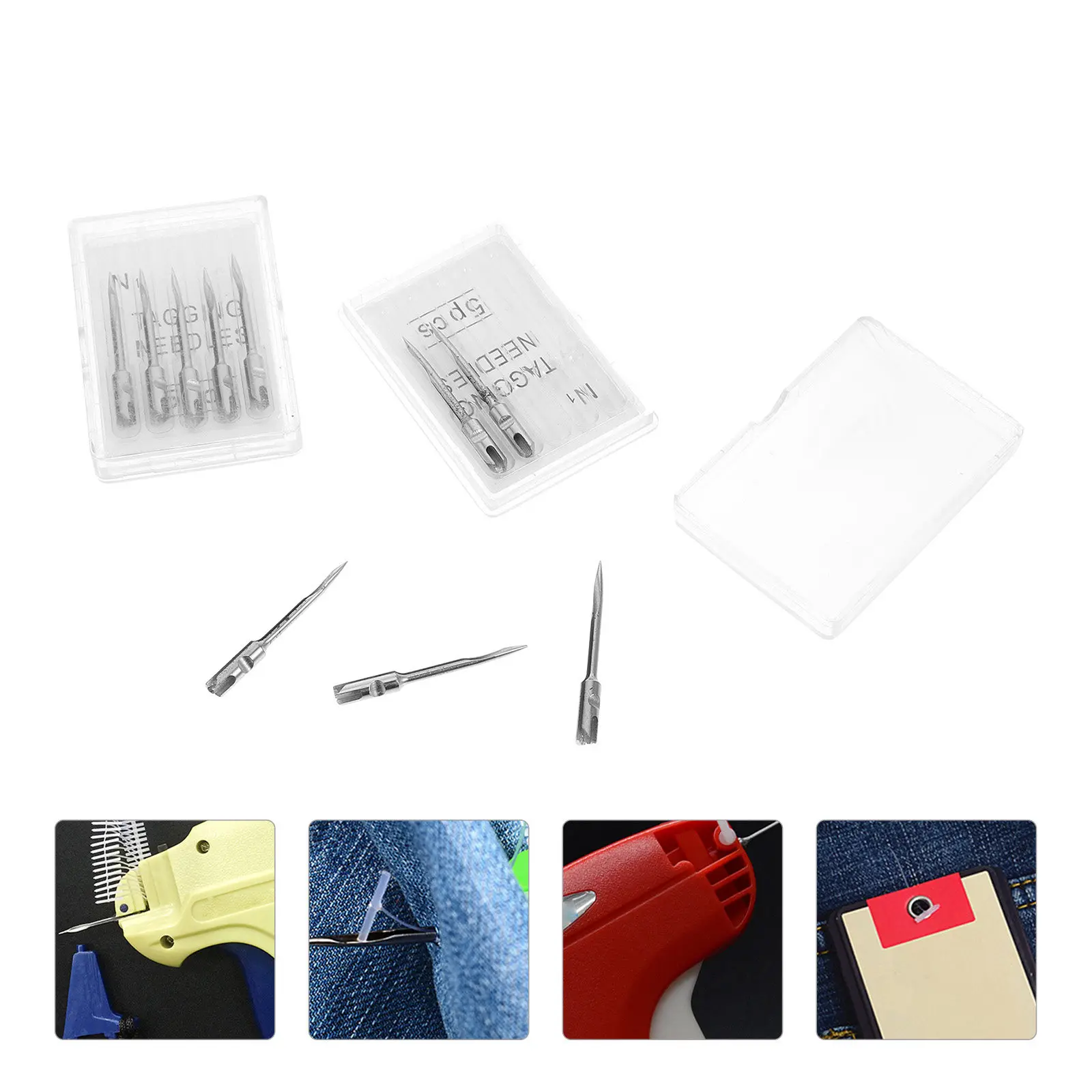 

10Pcs Metal Tagger Needles High Strength Iron Needles for Label Attacher Devices Easy Install Remove Strong Deformation