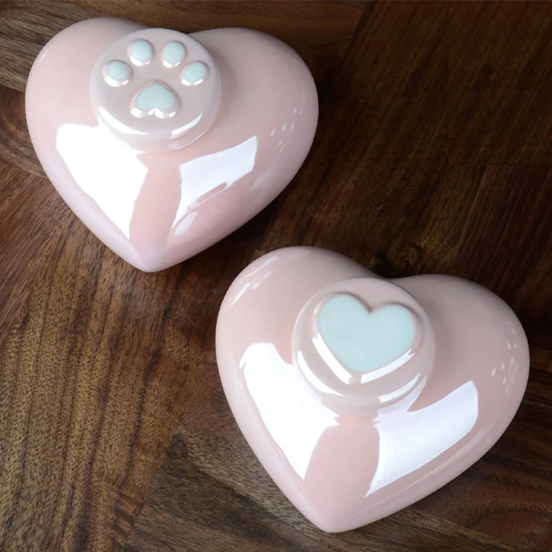 

Love pink pet urn dog cat urn cremation ash altar sealed jar small large souvenir