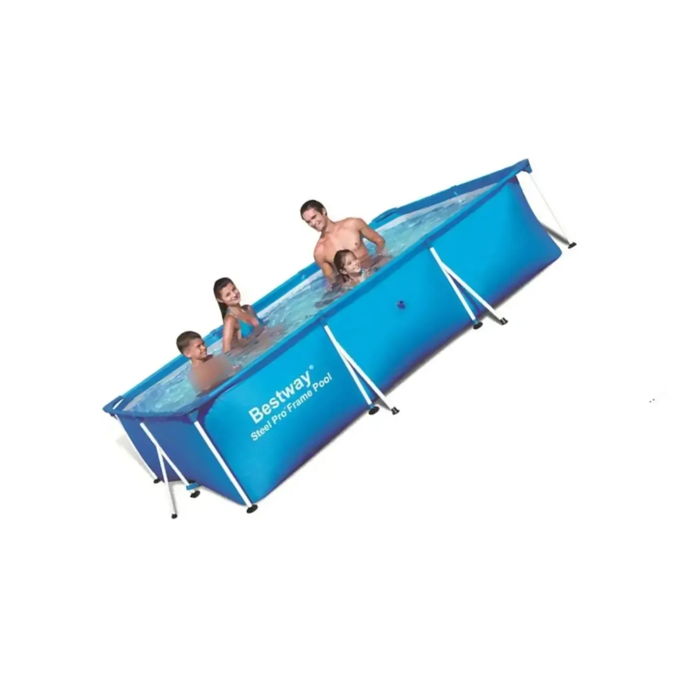

56404 Оригинальный бассейн Bestway 300*201*66 см, 3300 л, модель Deluxe Splash Frame для взрослых и детей (без аксессуаров) 118"x79"x26"