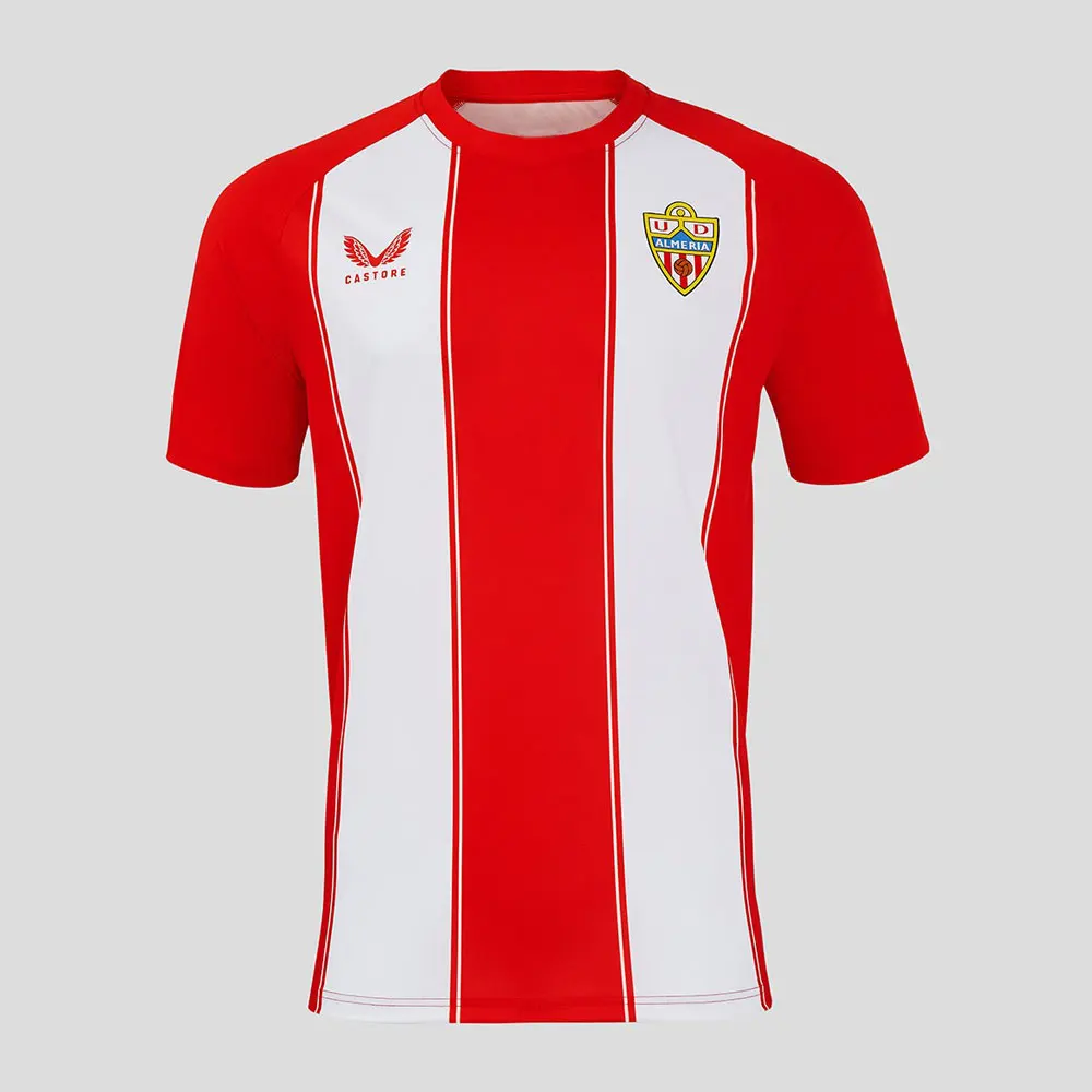 24-25 Nueva camisa caliente La Liga 2 UD Almeria camisa 3D impresa camisa para hombres y mujeres para niños camisa deportiva casual de talla grande