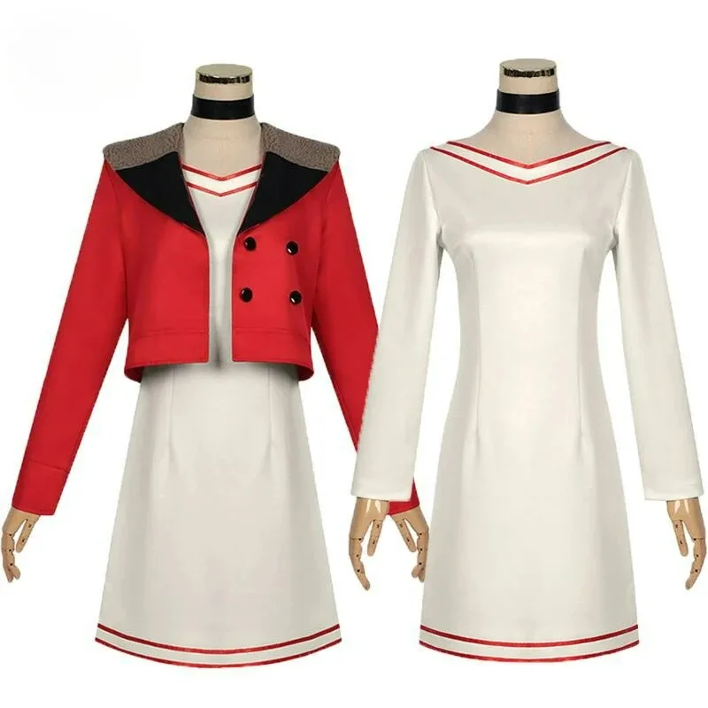 

Momo Ayase Cosplay Anime Dandadan Fantasia Coat Dress Costume Full Set with Wig & Accessories for Girls Halloween Party Suit