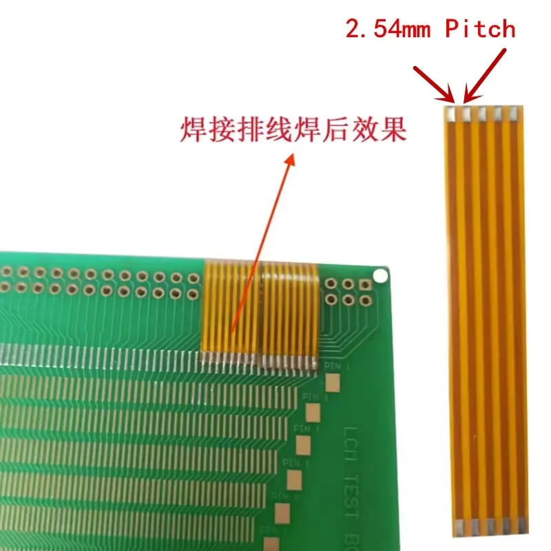 5pcs Fpc Ffc Cable Pcb Wire Connector 2.54mm Pitch 3 4 5 6 8 9 10 12 16 18 20 Pin