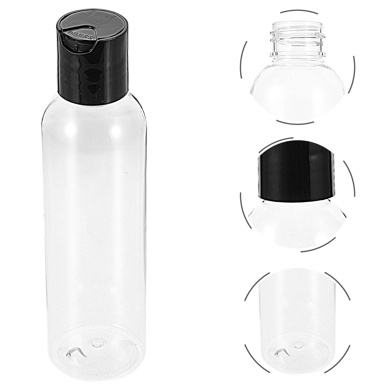 

12Pcs Premium Empty Bottles Disc Caps Durable High-End Material Lotion Cream Shampoo Shower Gel Portable Travel