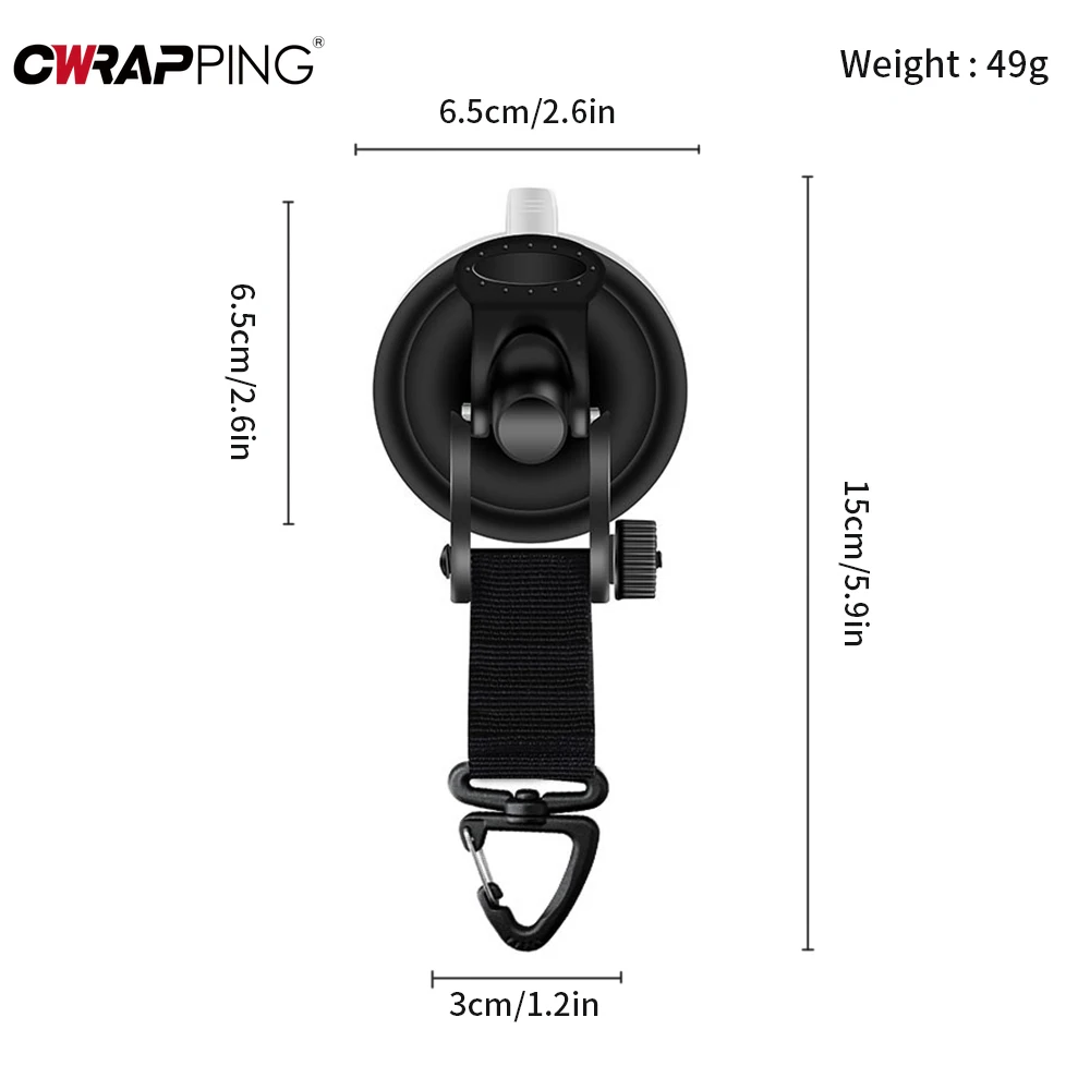 Car Outdoor Camping Tent Suction Cup Buckle Portable Suction Cup Hook Tent Hook Sun Protection Rain Cover RV Window Suction Cup