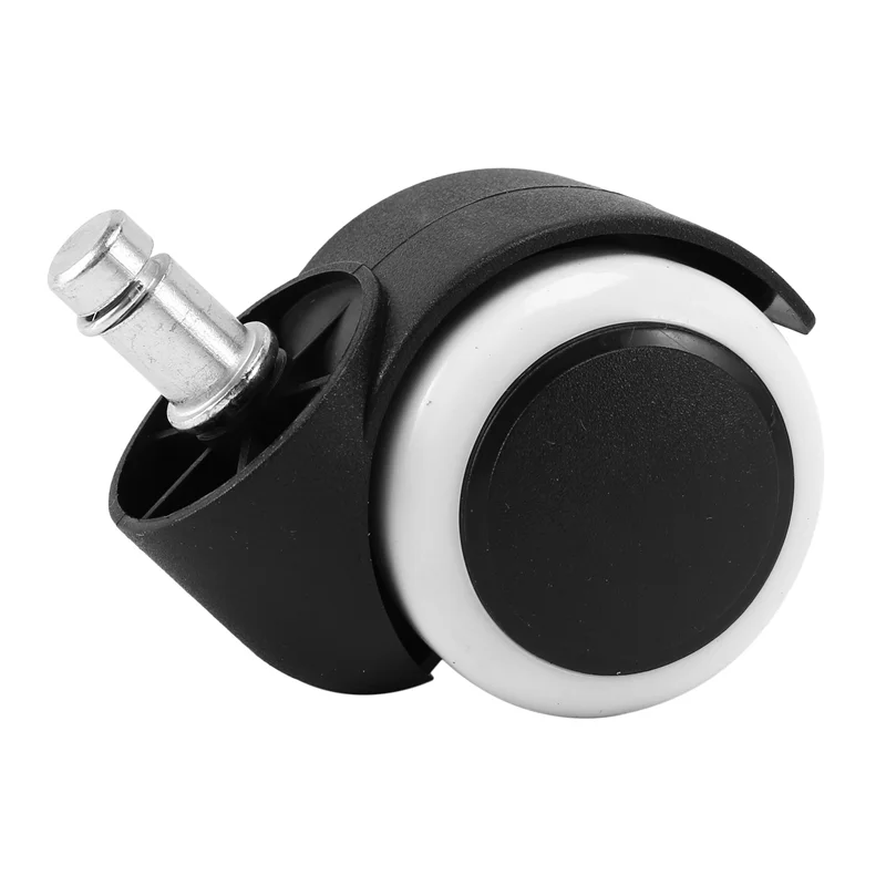

N04R 50Mm Office Chair Roller Castor Wheels - Set Of 30 - Black&White
