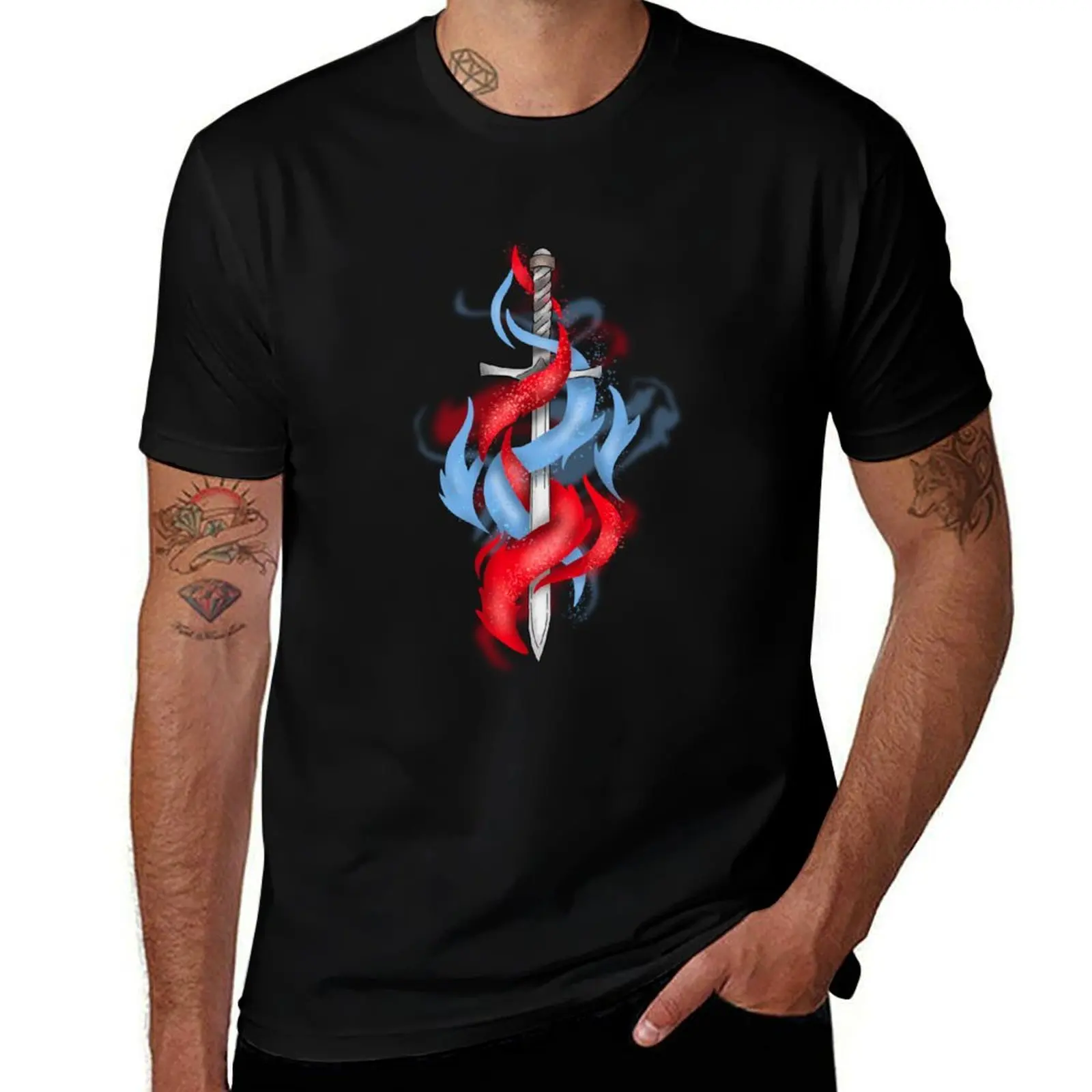 glitter sword sel and bree T-Shirt t shirt man designer T-Shirt