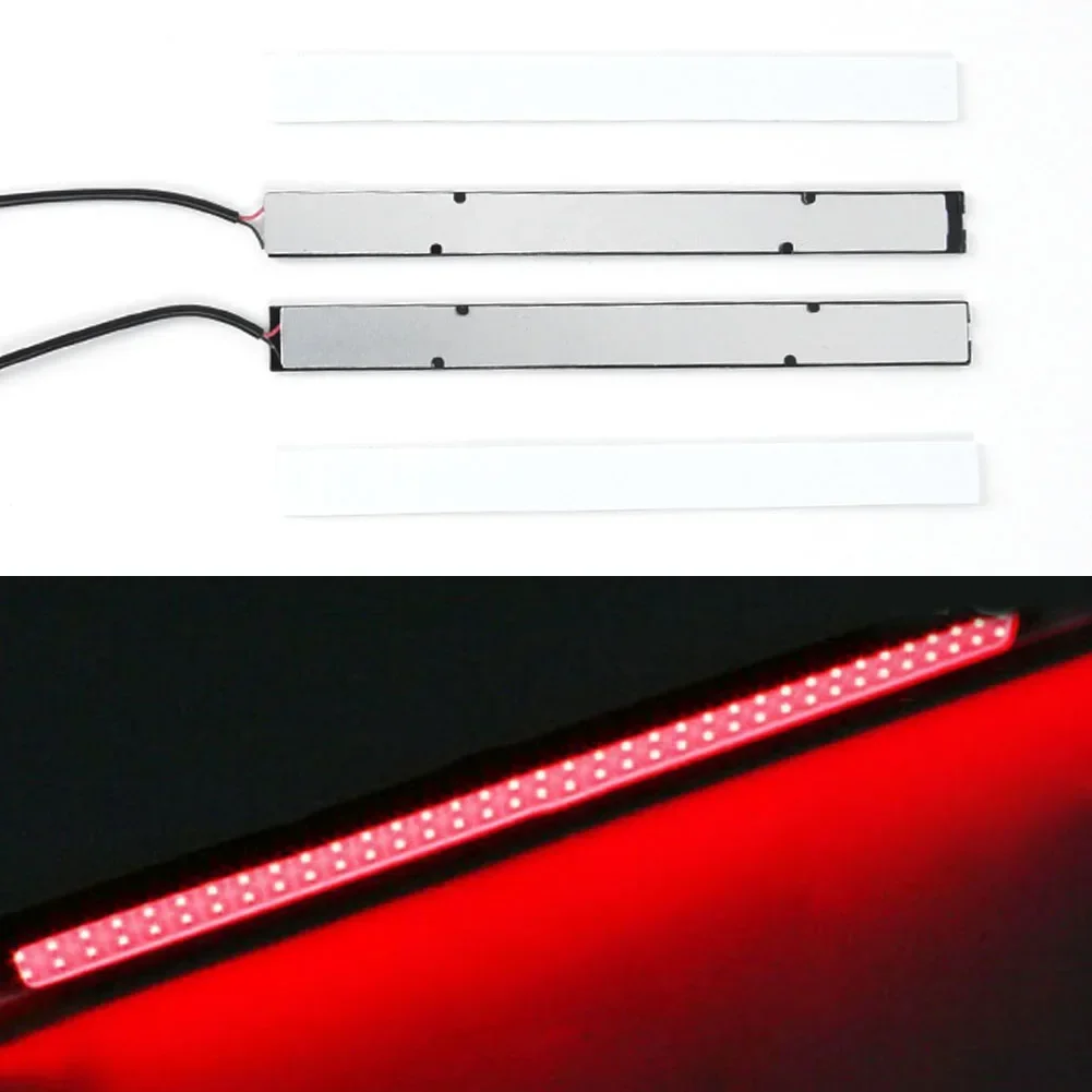 2Pcs 17cm COB LED Light Strip RED Waterproof Car 12V DRL Fog Light Driving Lamp Bulbs For SUV Van Trucks NEW - Image 2