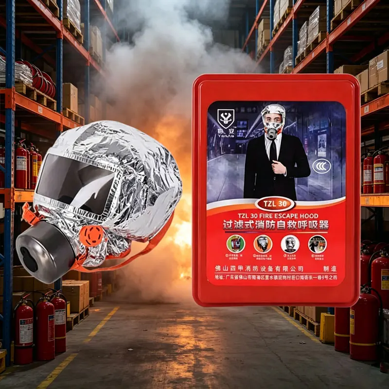 Safety Protective Mask Filter Type Fire Breathing Apparatus Fire Breathing Apparatus Smoke Filtering Products Safety Accessories