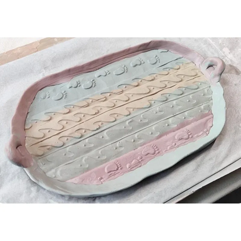 

DIY глиняные инструменты, керамические инструменты, керамические инструменты, печатаемые формы для керамики, гипсовые печатные грязевые рулоны, инструменты для изготовления керамики, 11 шт./компл.