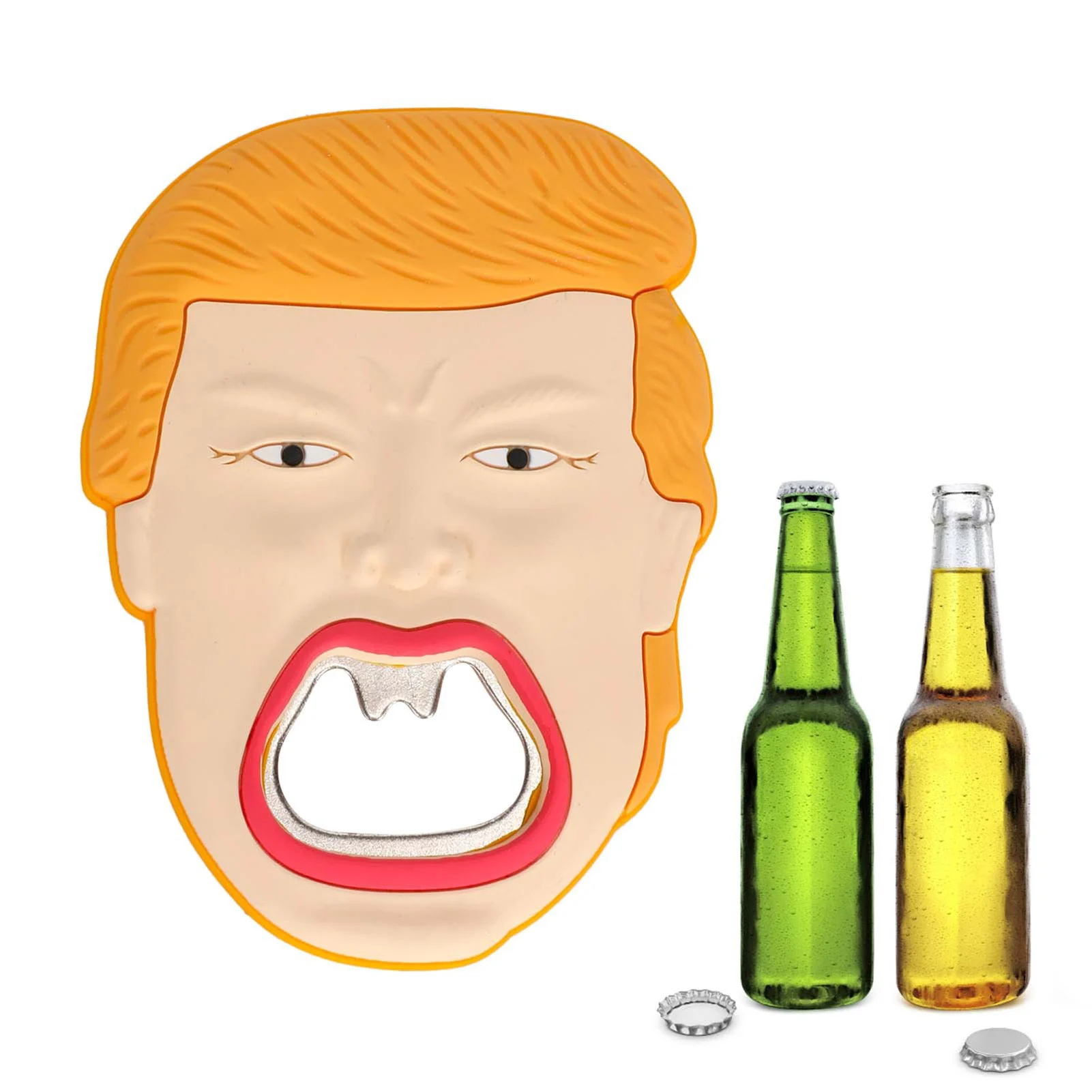 2024 New Trump Bottle Can Opener America Cartoon Trump Pop Can Soda Can Opener Fits Home Birthday Party Bar Beer Supplies