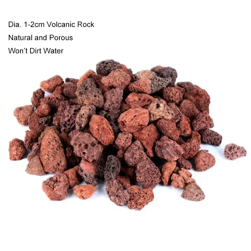 Aquarium Fish Tank Filter Media Volcanic Rock Biological Balls Bio Filter For Aquarium Clear Water Decoration Red 1-3cm