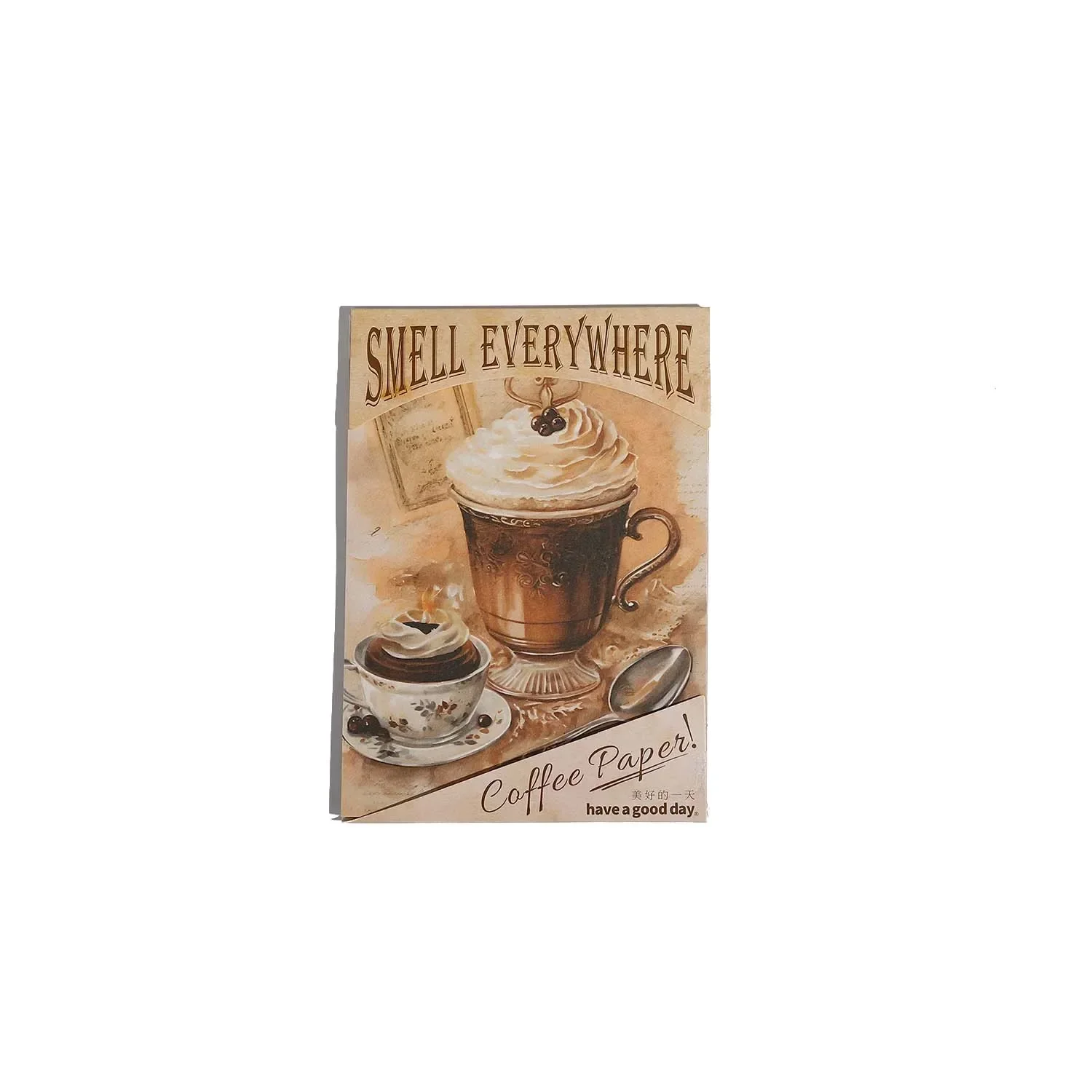 JIANWU Smell Everywhere Series Vintage Coffee Landscaping Collage Decor Material Paper Creative DIY Junk Journal Stationery