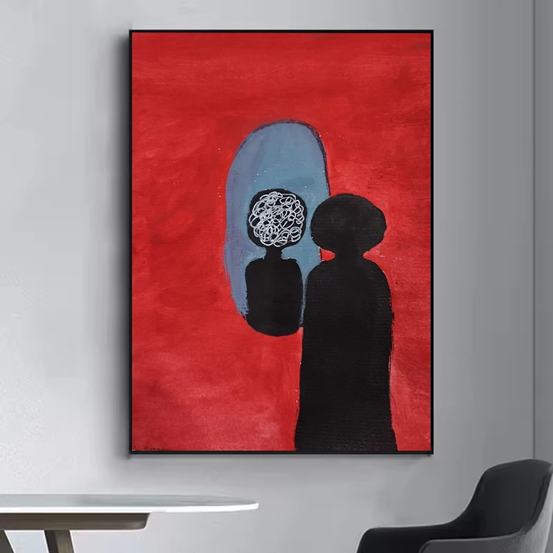 

Abstract Simplicity Poster Decorated Wall Pictures Aesthetic Room Decor Man Decorative Paintings Home Interior Decoration