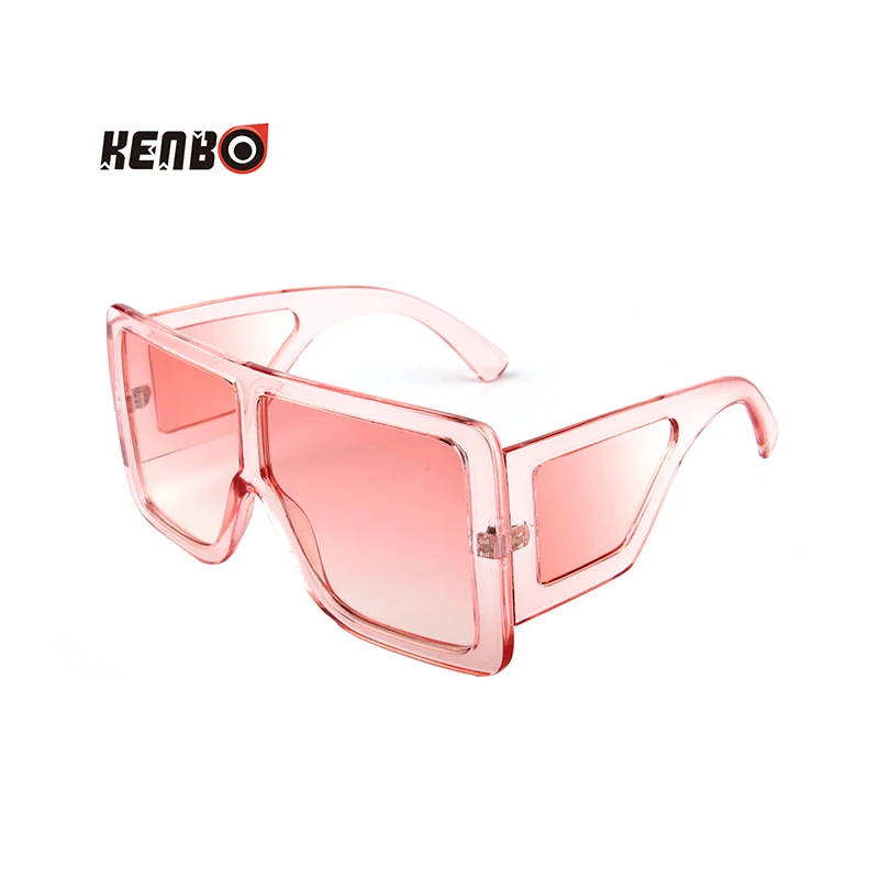 Kenbo Fashion Pink Square Sunglasses Women Oversized Big Frame Sun Glasses Female Luxury Brand Designer Vintage Gradient Oculos