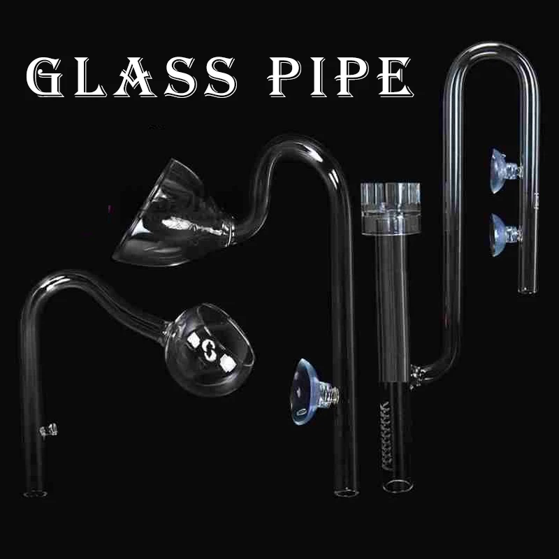Aquarium ADA Style 13mm 17mm Glass Lily Pipe Inflow Outflow Tube The Glass Inlet Outlet Water Pipe for Fish Tank filter 12/16mm