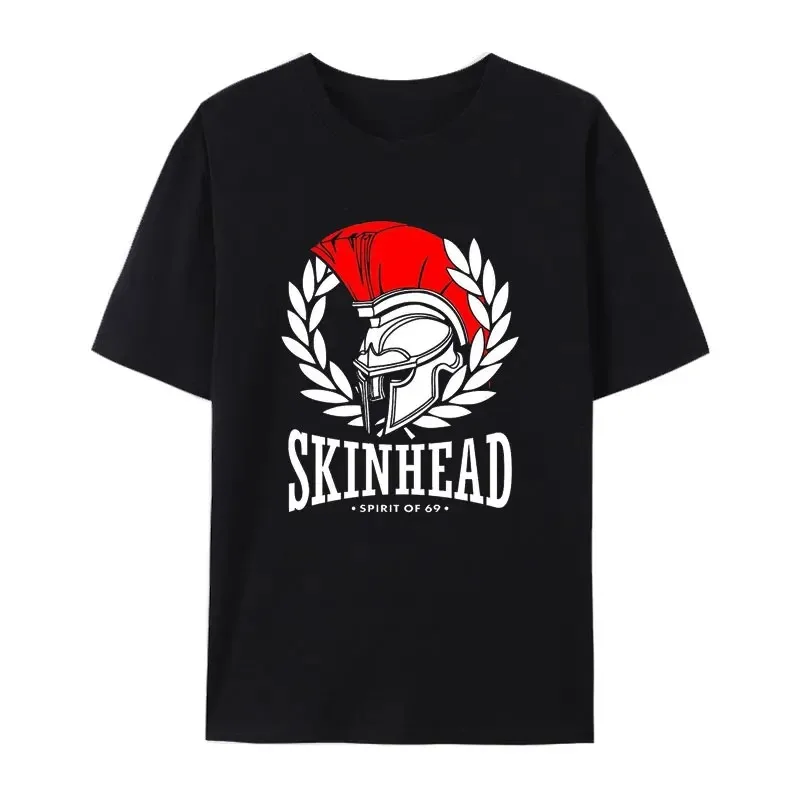 2024 New Arrival Skinhead Slogan Vintage T-shirt Design Mainland China Short Casual O-Neck Harajuku Oversized T Shirt