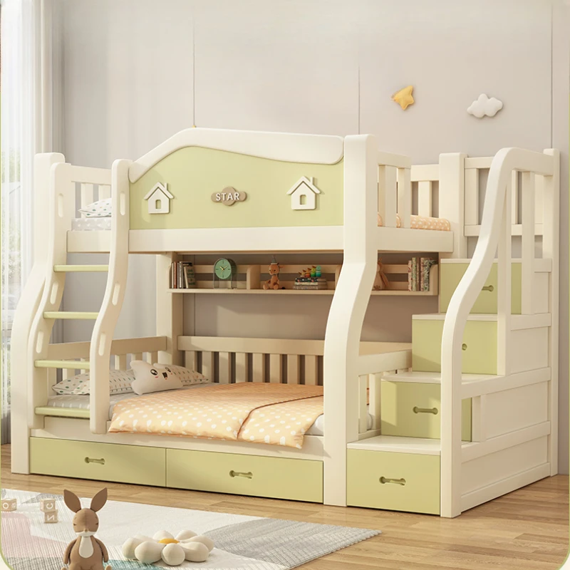 

Unique Cute Support Frame Children Bunk Bed Up Down Stairs Drawers Storage Kids Bunk Bed Nordic Cama Infantil Bedroom Furniture