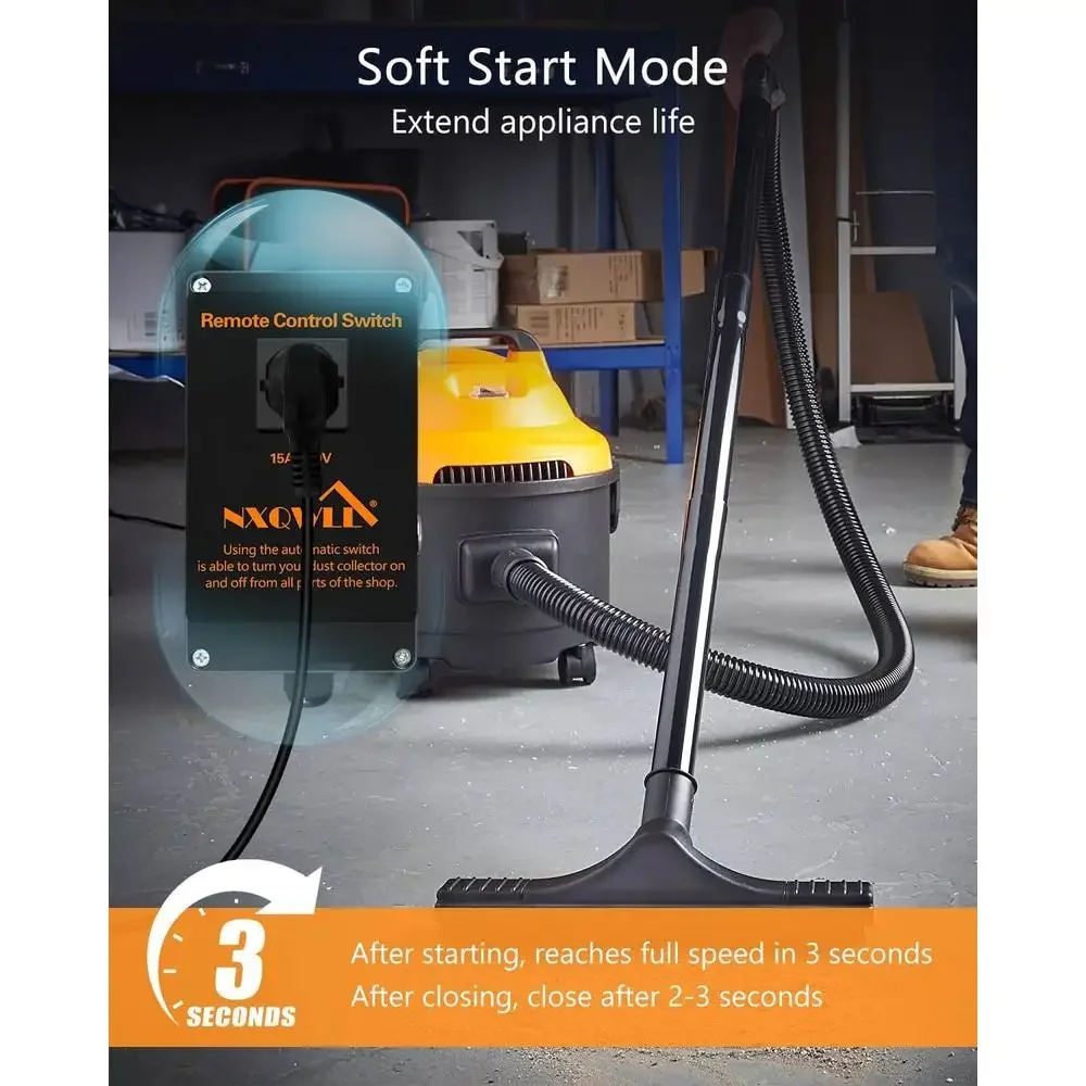 Wireless Remote Control Power Outlet Switch 110V 1800W/2.4HP PA-765 Housing 164ft Range