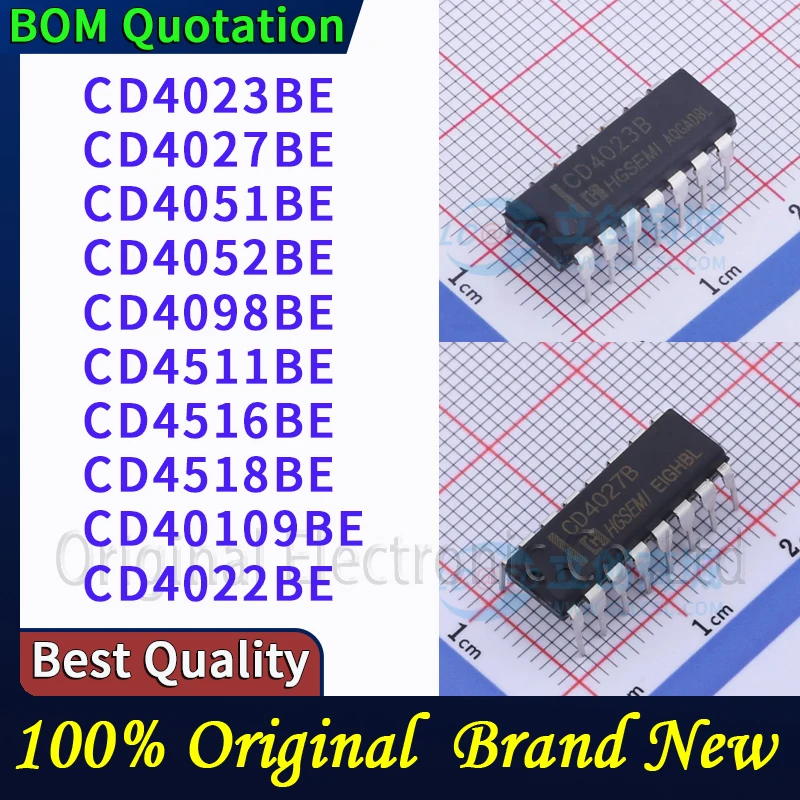 

5 шт./лот CD4023BE CD4027BE CD4051BE CD4052BE CD4098BE CD4511BE CD4516BE CD4518BE CD40109BE CD4022BE