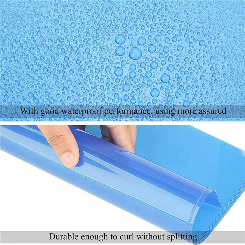 

OFSS-100Pcs Plastic Folders A4 Sleeves Wallets For Protection Files With Top & Side Open Sleeves For A4 Paper Work Office