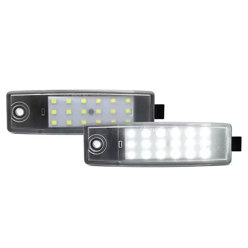 LED License Plate Lights- White 2 Pieces For Toyota Harrier Hiace Highlander Kluger Land Cruiser RAV4