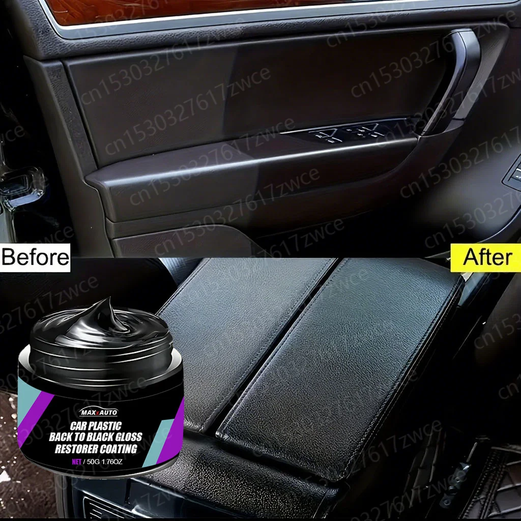 Car Universal Leather and Plastic Repair Polishing Wax Automotive Interior Reconditioning Cream for Leather/Plastic/Rubber Care