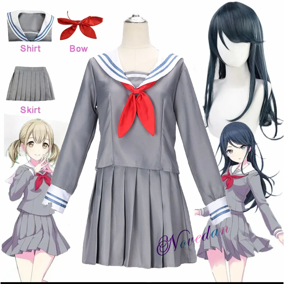 Azusawa Kohane Hoshino Ichika Project Sekai Colorful Stage! Feat Cosplay Sailor JK Uniform Girls Halloween Cosplay Costume Wig