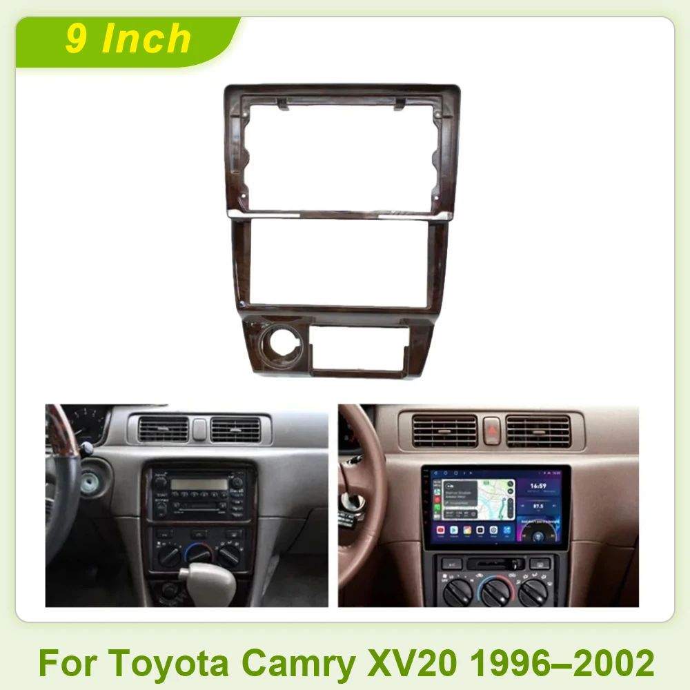For Toyota Camry XV20 1996–2002 9” Car Radio Installation Dash Frame Fascia Panel